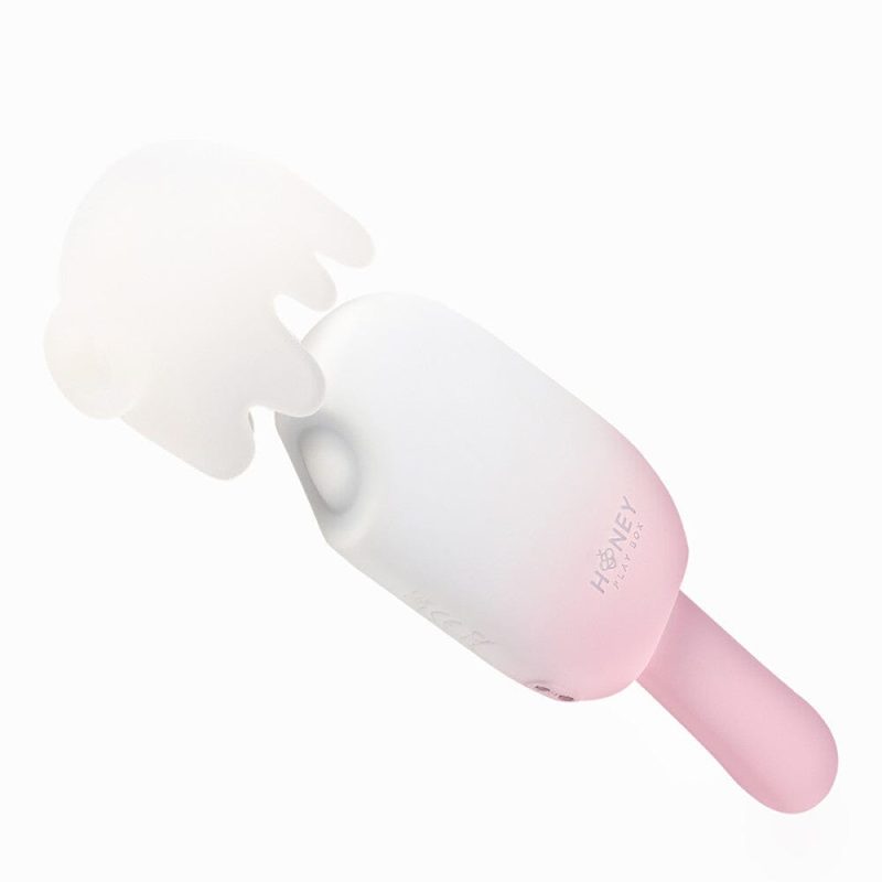 Bite Me Sucking Tapping & Vibrating Stimulator air pressure toy Honey Play Box Pink