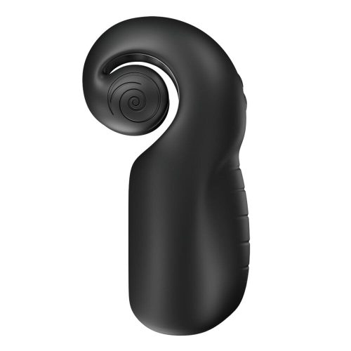 Evo Rechargeable Masturbator Penis Masturbator Snail Vibe Black