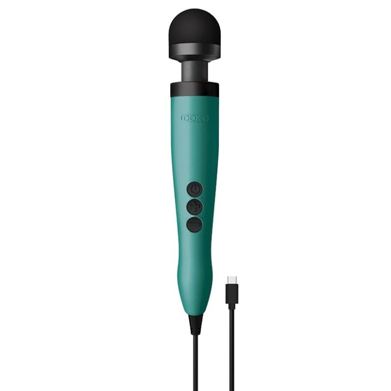 Doxy 3 USB-C Wand Vibrator Vibrator Doxy Turquoise