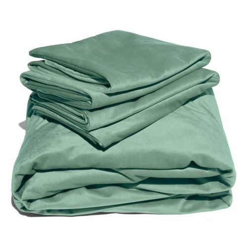 Liberator Fascinator Liquid Velvet Pillows & Sheet Set Sheets Liberator Queen Green