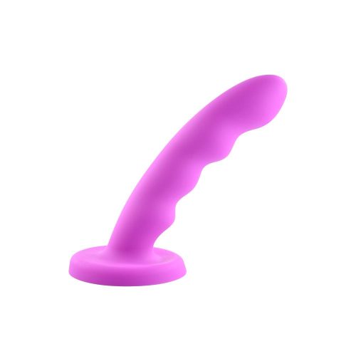 8" Curved 'n' Rippled Silicone Dildo Dildo Sportsheets