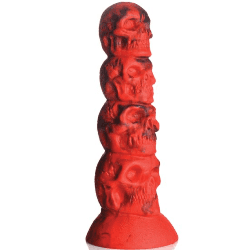 Doom Skull Silicone Fantasy Dildo Dildo Creature Cocks Red