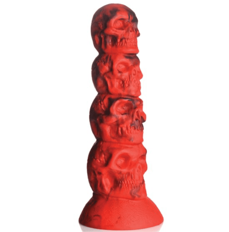 Doom Skull Silicone Fantasy Dildo Dildo Creature Cocks Red