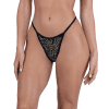 Sequin Fishnet Panties Lingerie Roma Black Large