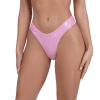 Metallic Iridescent Thong Lingerie Roma Pink Small