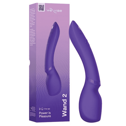 Wand 2 Ultra Quiet Curved Vibrator Vibrator We-Vibe Purple